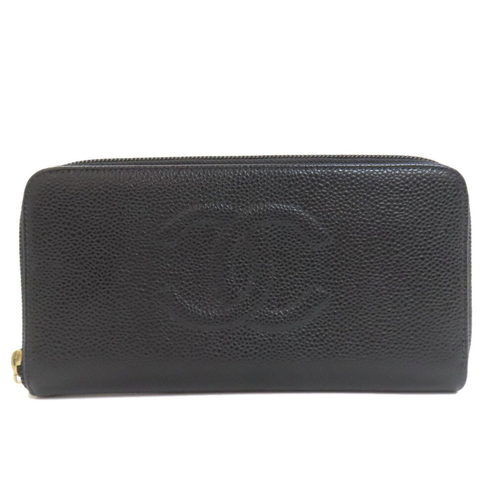 CHANEL Authentic Black Logo Wallet - Picture 1 of 16
